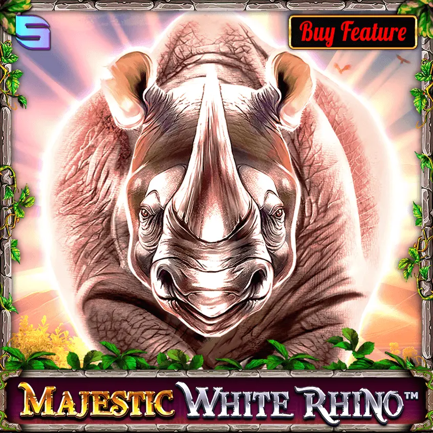 Majestic White Rhino Обкладинка слота Majestic White Rhino
